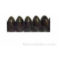 Tiger Ebony Rondelle Shaped Wood Beads 10x6mm